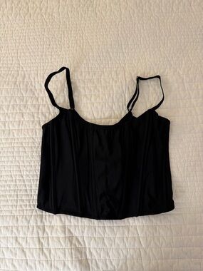 Urban Outfitters Black Corset with Adjustable Straps